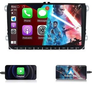 9” Android 10 Car stereo‎ GPS Navigation fit for Volkswagen VW Golf Polo Passat